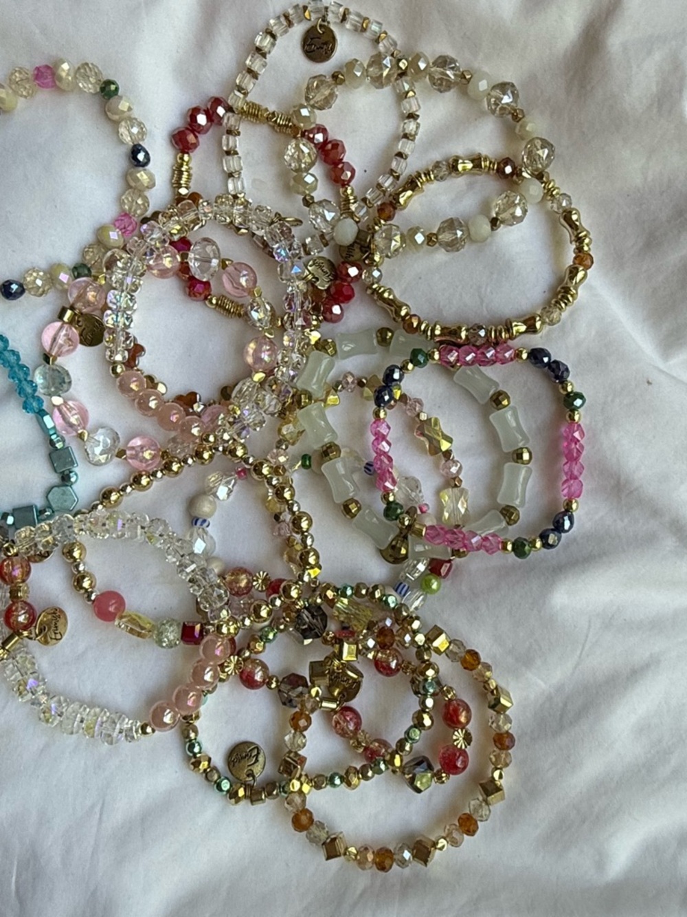 Erimish Assorted colorsBead Stretch Bracelets 19